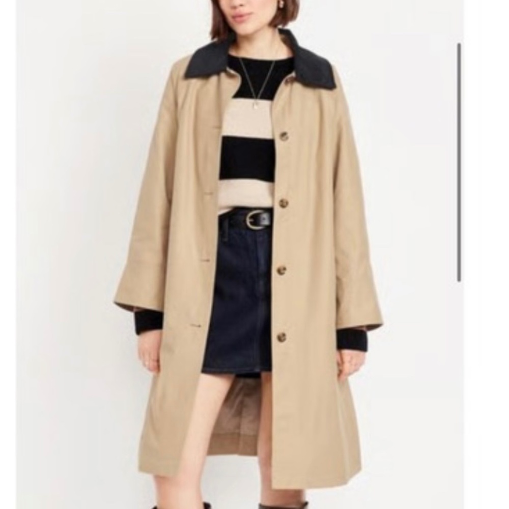 NWT Old Navy - Women’s Water-Resistant Long Barn Coat - Size Large